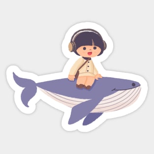 Extraordinary attorney woo young woo whale Morcaworks Sticker